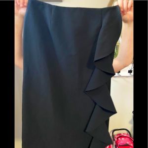 Worthington side ruffle skirt